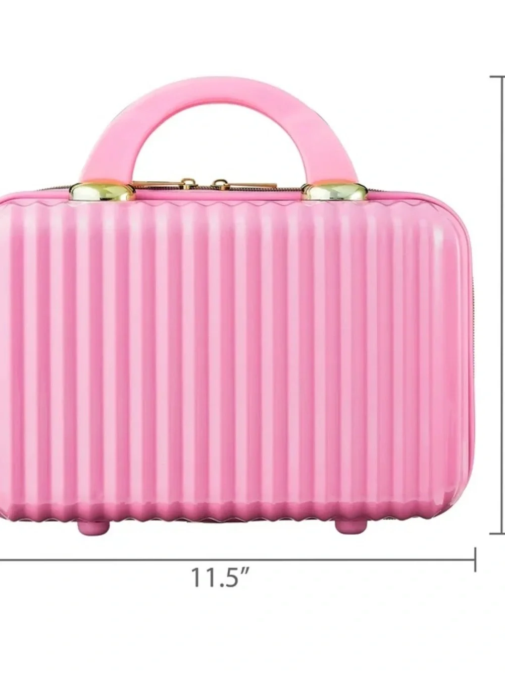 Pink Hard Shell Cosmetic Travel Case NWT
